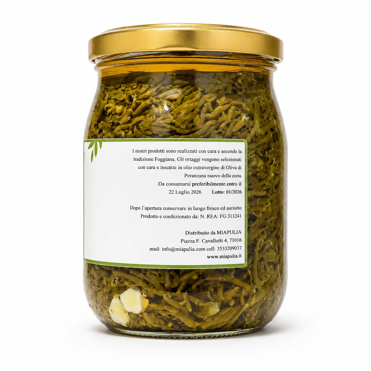 Salicornia sott'olio EVO pugliese artigianale - 500g - immagine 3