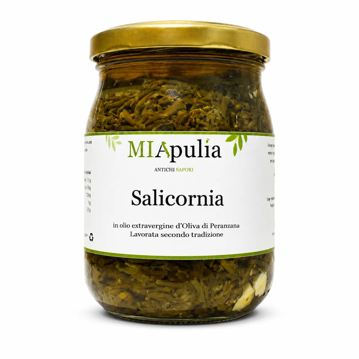 Salicornia pugliese sott'olio formato grande Fronte