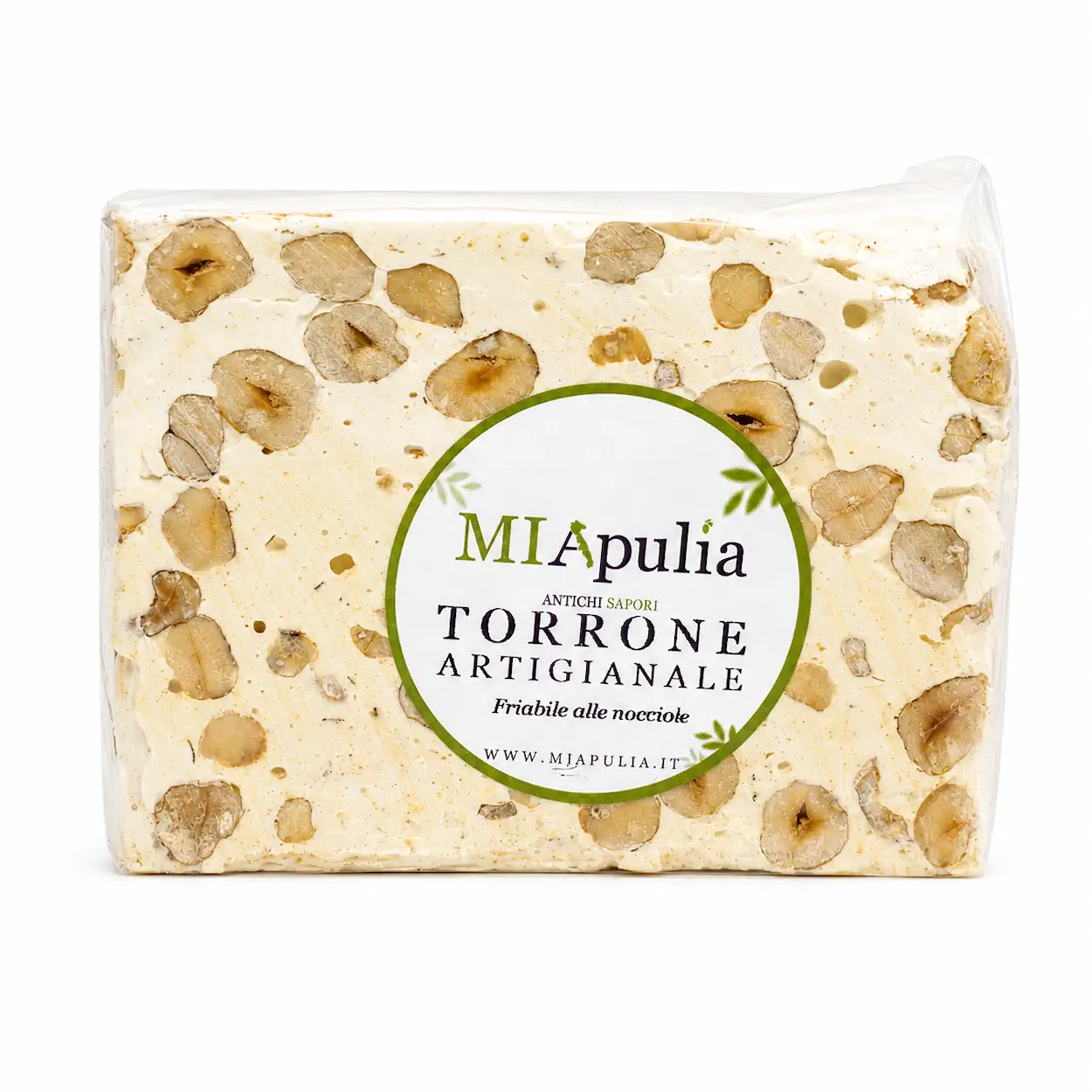 Torrone artigianale alle nocciole-friabile fronte
